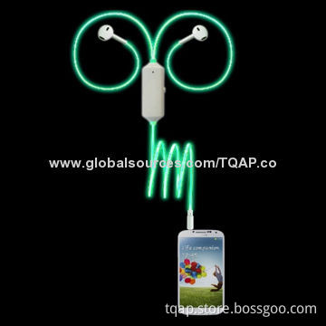 Flash Fiber Light Data Cable Earphone